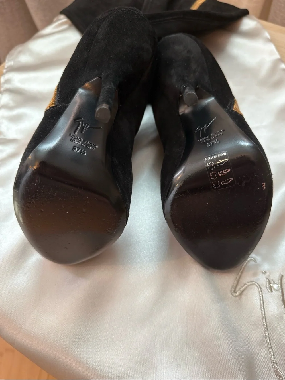 Giuseppe Zanotti Over the Knee Suede Dramatic Boot